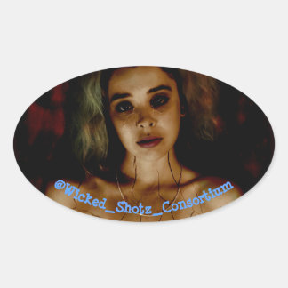 Brken Ovalt Klistermärke