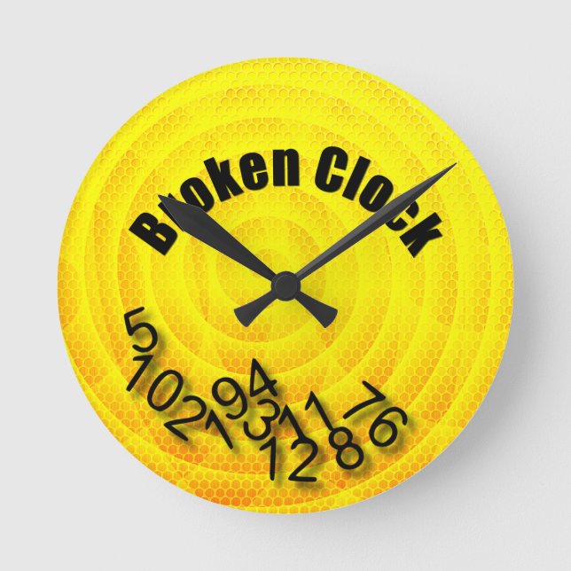 Brken Rund Klocka (Framsida)