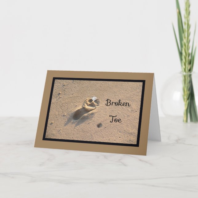 Brken Toe, få snart kort (Framsida)