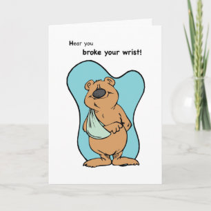 Brken Wrist Bear Kort