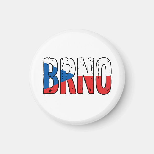 Brno Tjeckien Magnet (Framsidan)