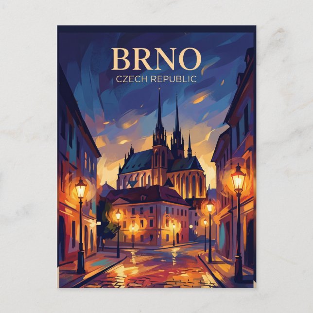 Brno Tjeckien Vykort (Framsida)