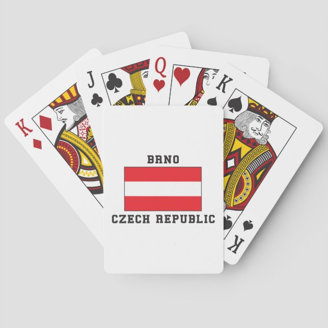 Brno tjeckisk republik casinokort (Baksidan)