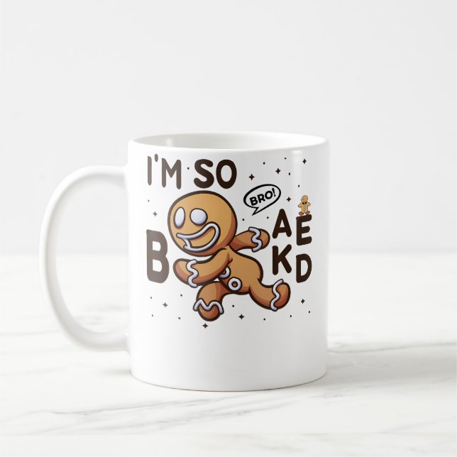 Bro ÅR Så Stekt Körande Pepparkaksgubbe Rolig Jul Kaffemugg (Vänster)