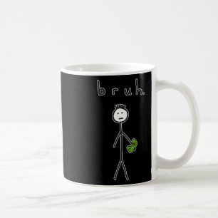 Bro Brah Cute Stick figur för videospel Kaffemugg