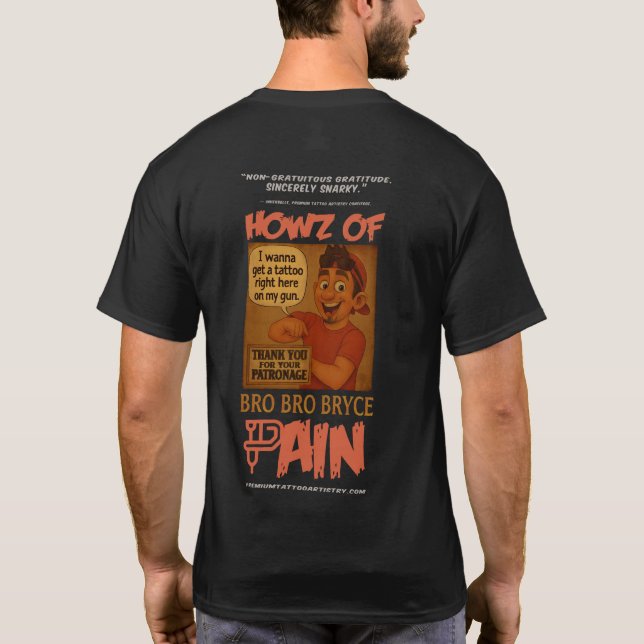 Bro Bro Bryce Tribute Tee – Howz of Pain Comic (Baksida)