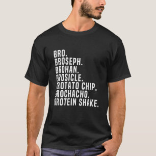 Bro Broham Broham T Shirt Gym Workout Weightlifti