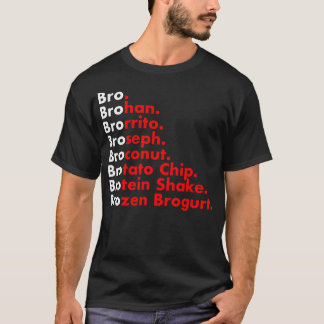 Bro BroJoseph Brocabulary Funny Fitness Gym Workou T Shirt