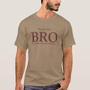 BRO Brother of the Groom Bröllop TShirt V010 T Shirt