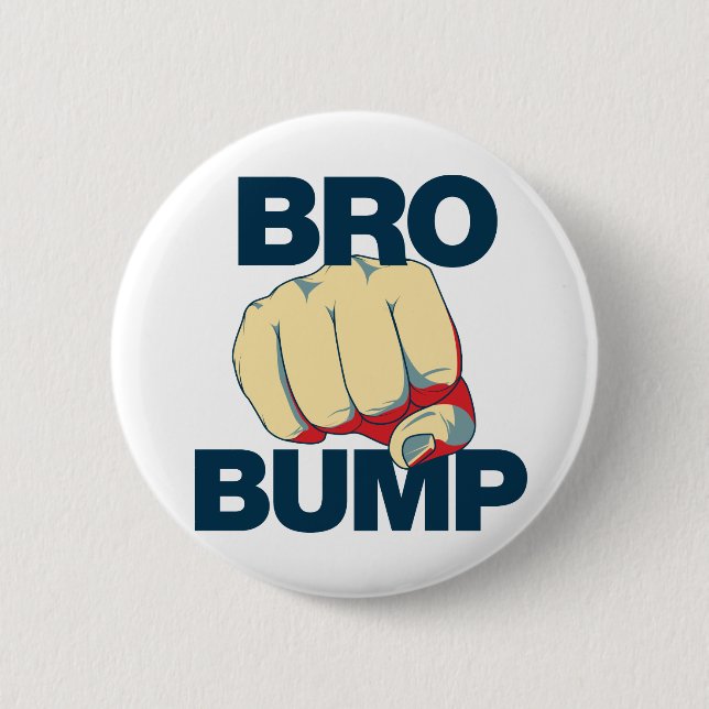 Bro Bump Funny manar Knapp (Framsida)
