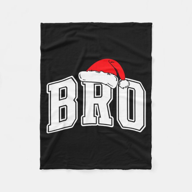 Bro Claus Christmas Matching Family Xmas Pajama Br Fleecefilt (Framsidan)