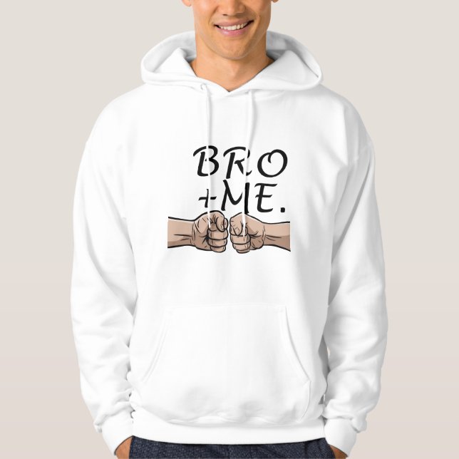 🤜🤛 “BRO CODE” Tee Hoodie (Framsida)