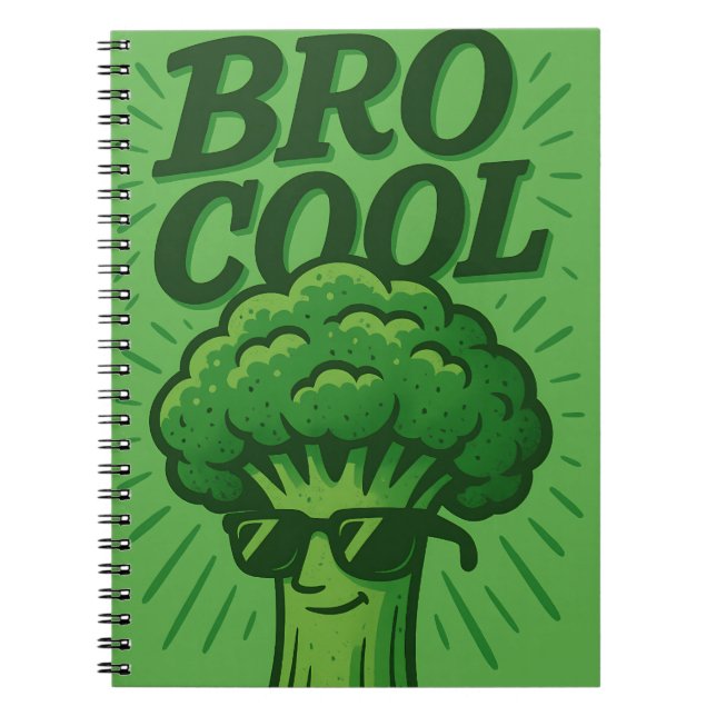 Bro Coola Broccoli bärbar dator Anteckningsbok (Framsidan)