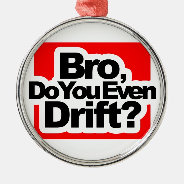 Bro driver du även? julgransprydnad metall (Framsidan)