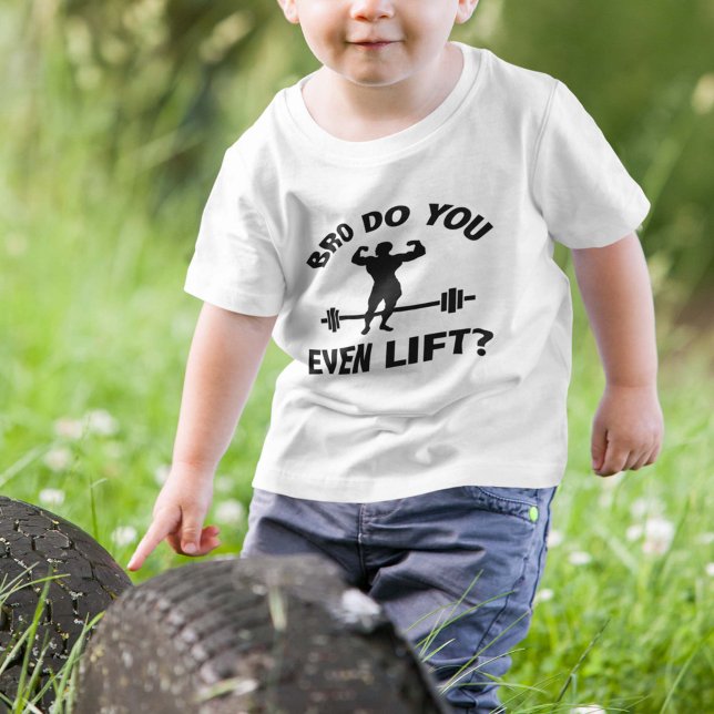 Bro, eller ens Hiss? T Shirt (bro do you even lift)