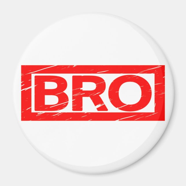 Bro Frimärke Magnet (Framsidan)