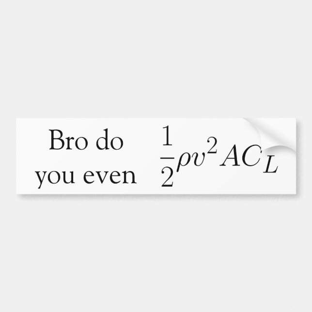 Bro gör dig även hiss (styrka) bildekal (Framsidan)