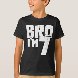 Bro I är 7 födelsedag för Boy eller Girl T Shirt