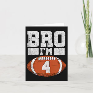 Bro jag är 4 år gammal pojke amerikansk fotboll fa kort