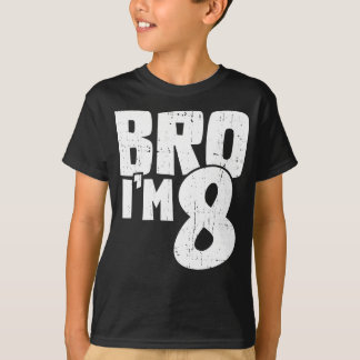 Bro jag är 8 födelsedagspresent t shirt