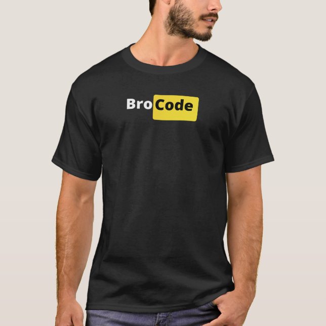 Bro-kod T-shirt för alla broz (Framsida)