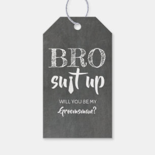 Bro Kostym Up Groomsman Frieri Presentetikett