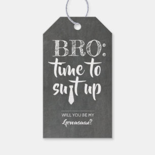 Bro Kostym Up Groomsman Frieri Presentetikett