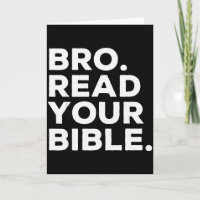 Bro Läs Din Bibel Bruh Religiös Kristet Trosbekänn