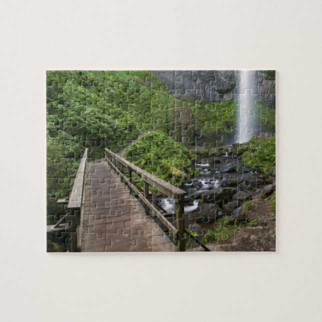 Bro över Latourell Falls, Columbia River Gorge, Pussel (Horisontell)
