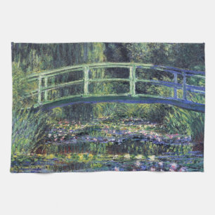 Bro över näckrosdammen av Claude Monet Kökshandduk