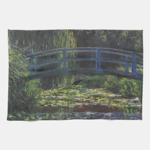 Bro över näckrosdammen av Claude Monet Kökshandduk