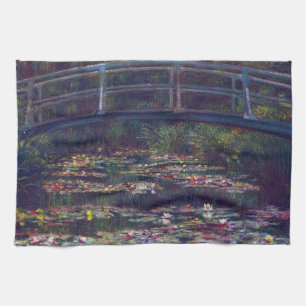 Bro över näckrosdammen av Claude Monet Kökshandduk