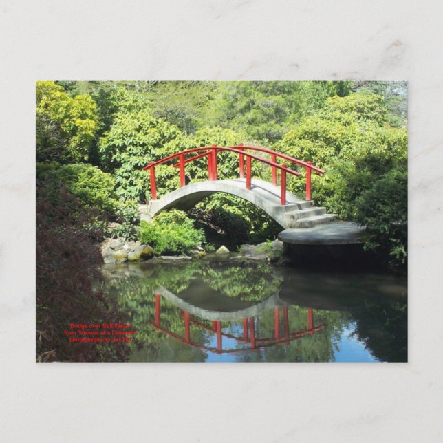 Bro över stillastående Vatten Vykort (Framsida)