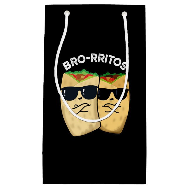 Bro-rritos Funny Burrito Pun Mörk BG (Framsidan)