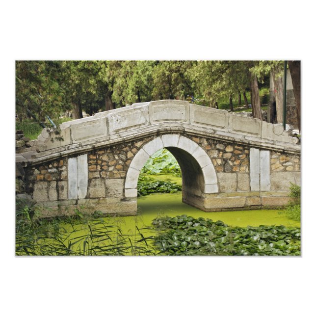 Bro, Sommarpalatset, Peking, Kina Fototryck (Framsidan)