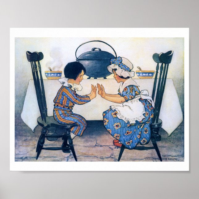 Broad Bean Soppa, Jessie Willcox Smith Poster (Framsidan)