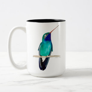 Broad-billad hummingbird Två-Tonad mugg
