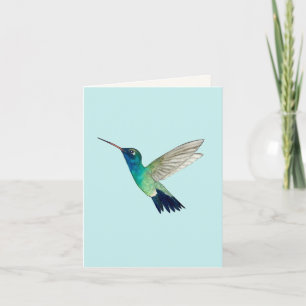 Broad-billed Hummingbird Greeting Card Kort