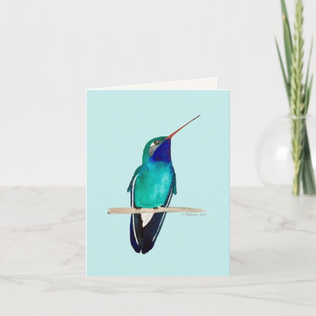 Broad-billed Hummingbird Greeting Card Kort (Framsida)