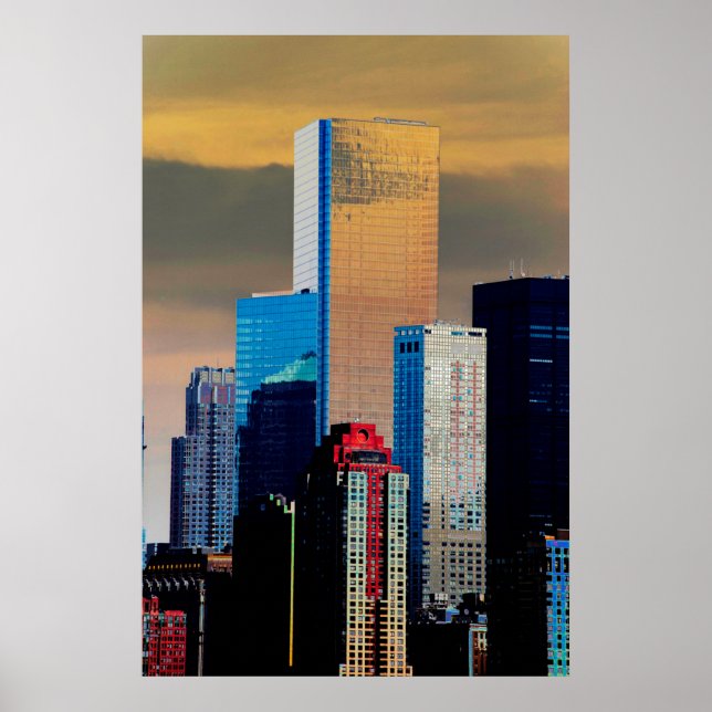Broad Financial Center Manhattan New York Poster (Framsidan)