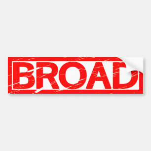 Broad Frimärke Bildekal