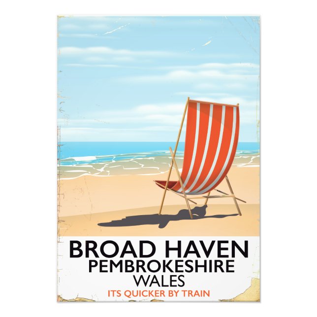 Broad Haven, Pembrokeshire, Wales kust Fototryck (Framsidan)