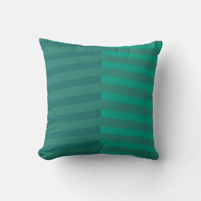 Broad Rand i Blue Mönster Pillow Kudde (Framsida)
