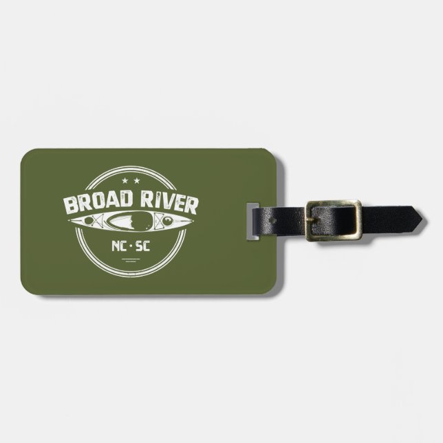 Broad River North Carolina South Carolina Kayaking Bagagebricka (Horisontell Framsida)