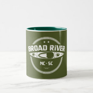 Broad River North Carolina South Carolina Kayaking Två-Tonad Mugg