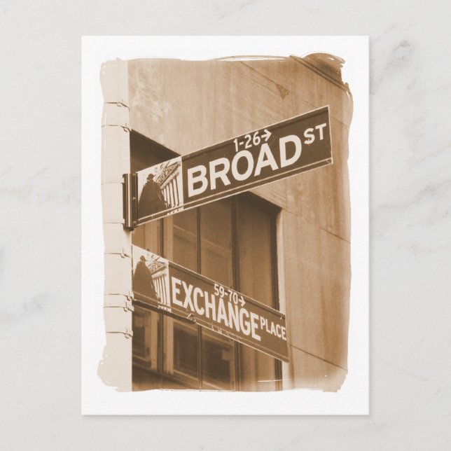 Broad St. Exchange Ställe Vykort (Framsida)