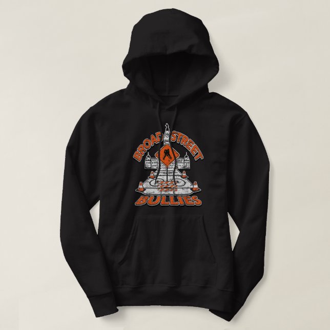 Broad Street Bullies Philadelphia Orange and Black Hoodie (Design framsida)