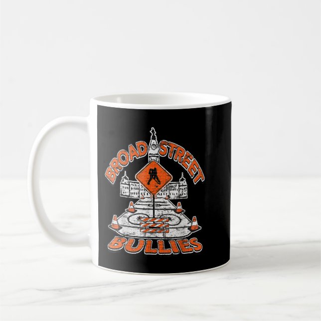 Broad Street Bullies Philadelphia Orange and Black Kaffemugg (Vänster)