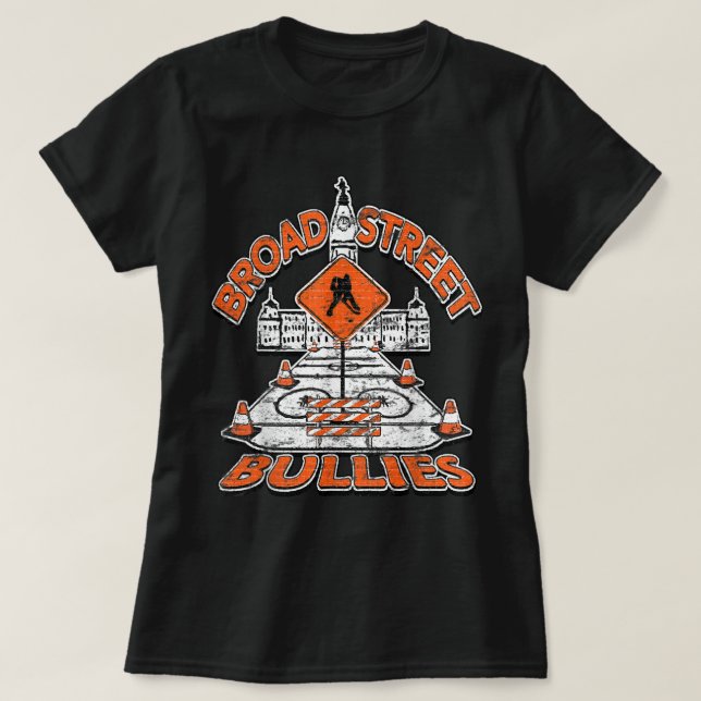 Broad Street Bullies Philadelphia Orange and Black T Shirt (Design framsida)