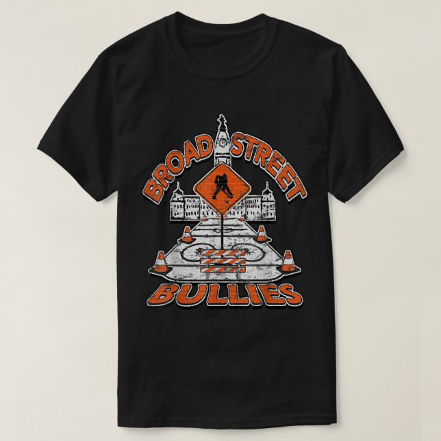 Broad Street Bullies Philadelphia Orange and Black T Shirt (Design framsida)